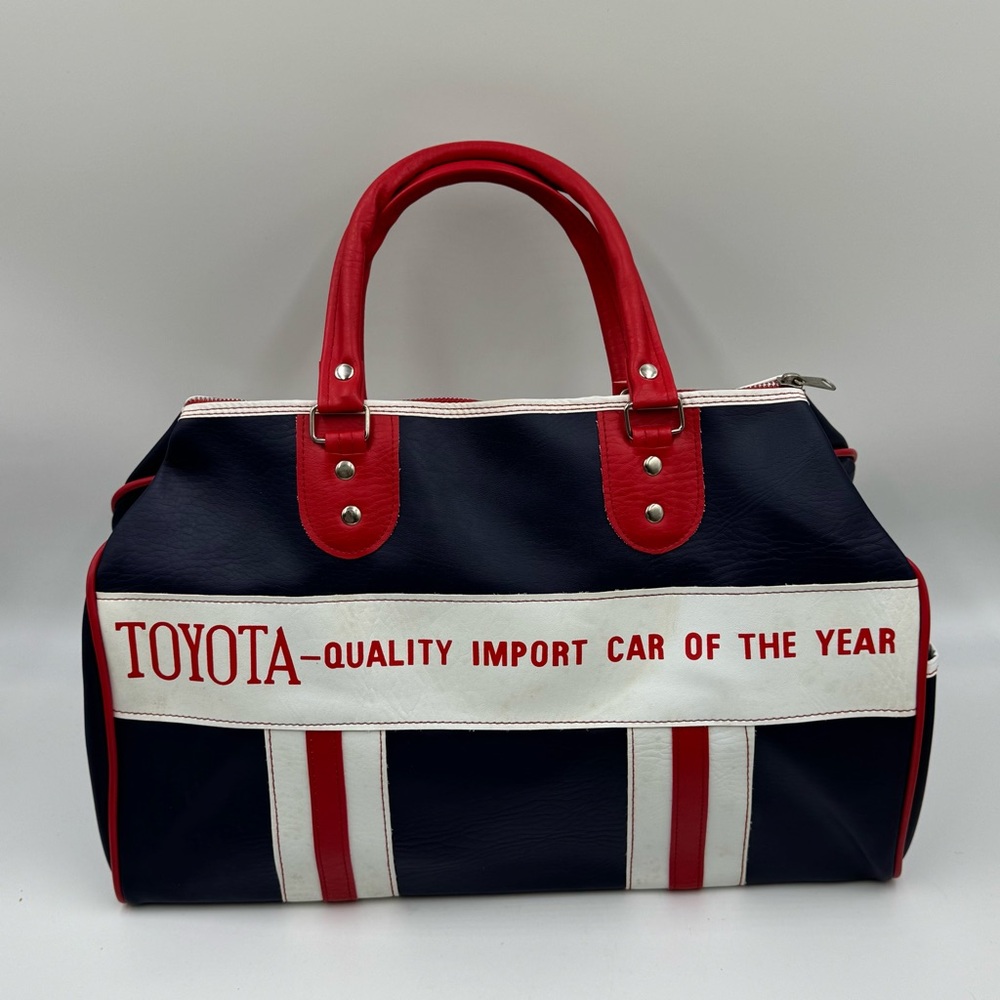 Vintage Toyota Navy and Red Tote Bag - Picture 2 of 10